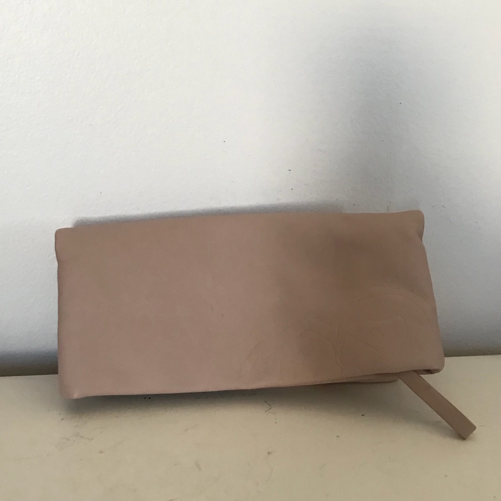 Valentino tan, soft leather Clutch